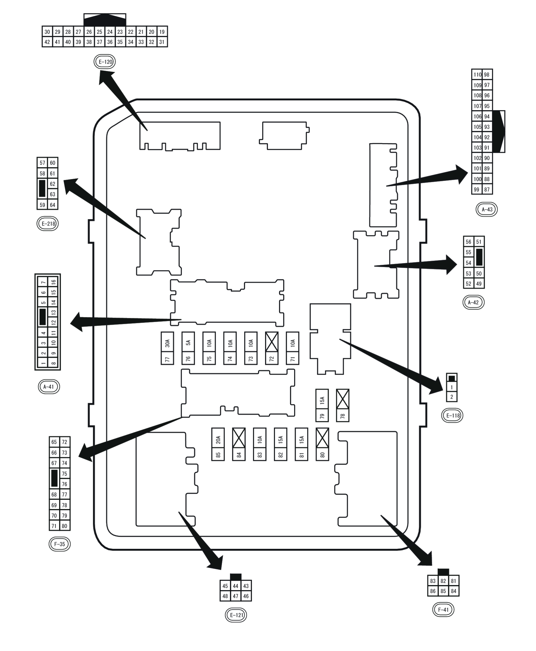 Fuse, Connector and Terminal Arrangement