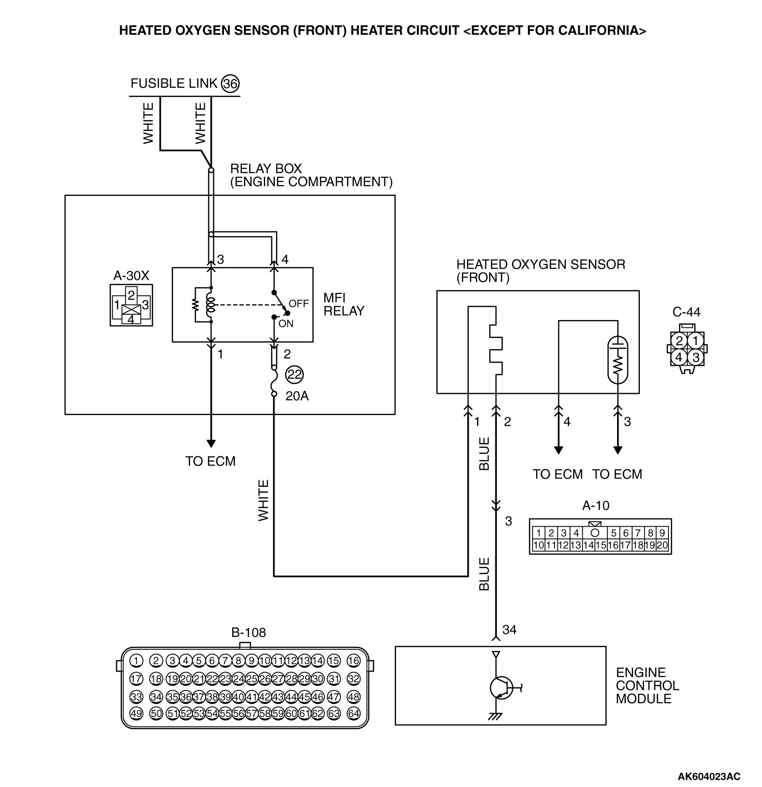 13A-DTC P0031: Heated Oxygen Sensor Heater Control Circuit Low