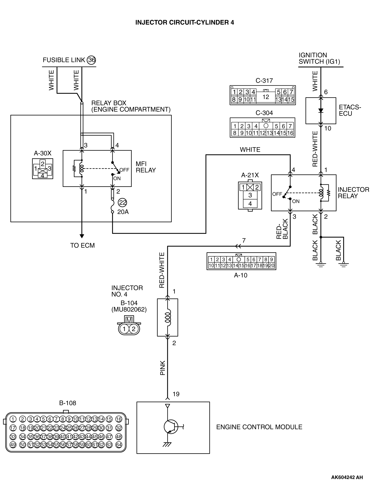 13C-DTC P0204: Injector Circuit-Cylinder 4