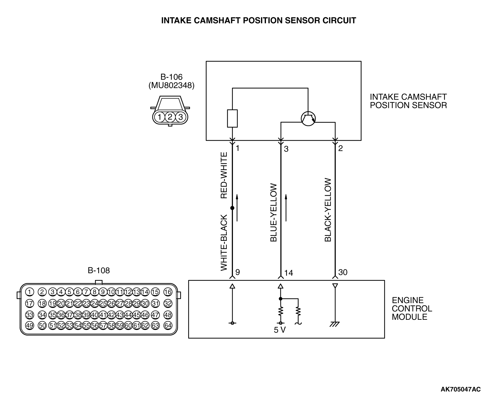 Camshaft Position Sensor Wiring Diagram - Wiring Diagram Schema