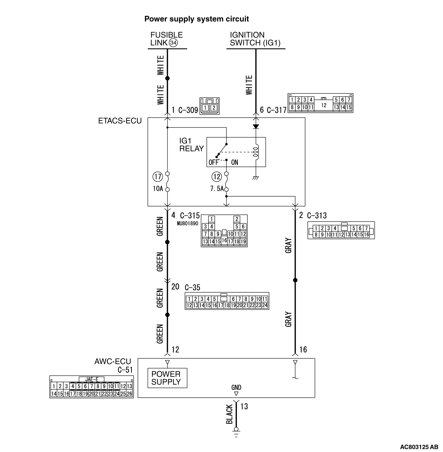 22C-DTC C2100 BATTERY VOLTAGE (LOW VOLTAGE)