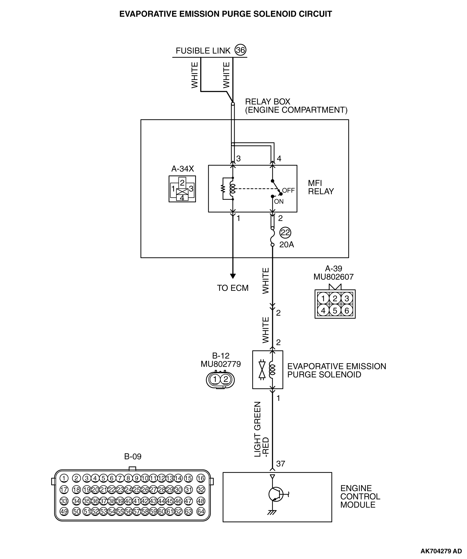 Mitsubishi ошибка p0443