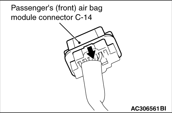 52B-DTC B1B0A FRONT PASSENGER'S AIR BAG SQUIB OPEN-CIRCUITED