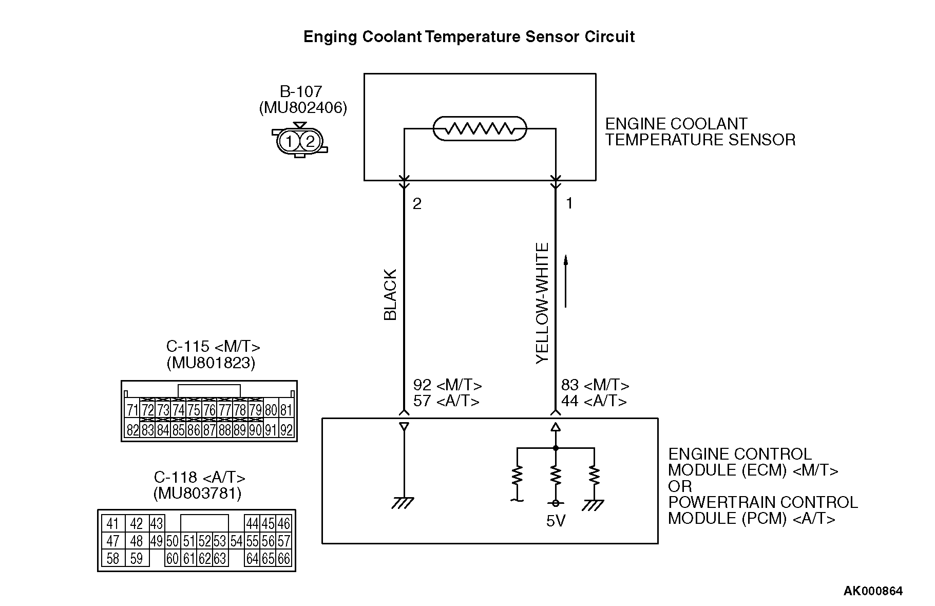 Engine Coolant Temperature Sensor Circuit Diagram - Wiring Diagram