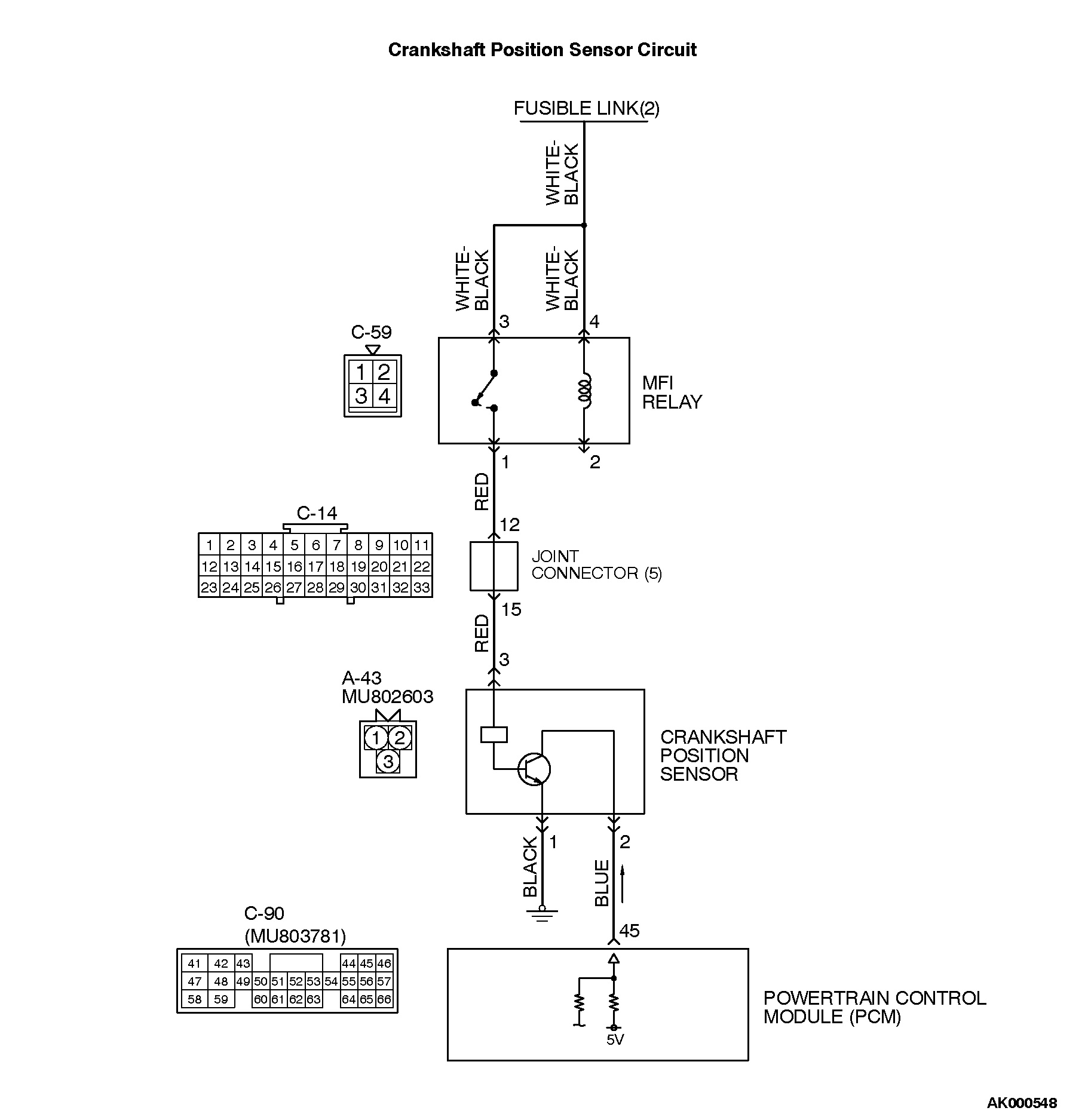 13-P0335-CRANKSHAFT POSITION SENSOR CIRCUIT MALFUNCTION