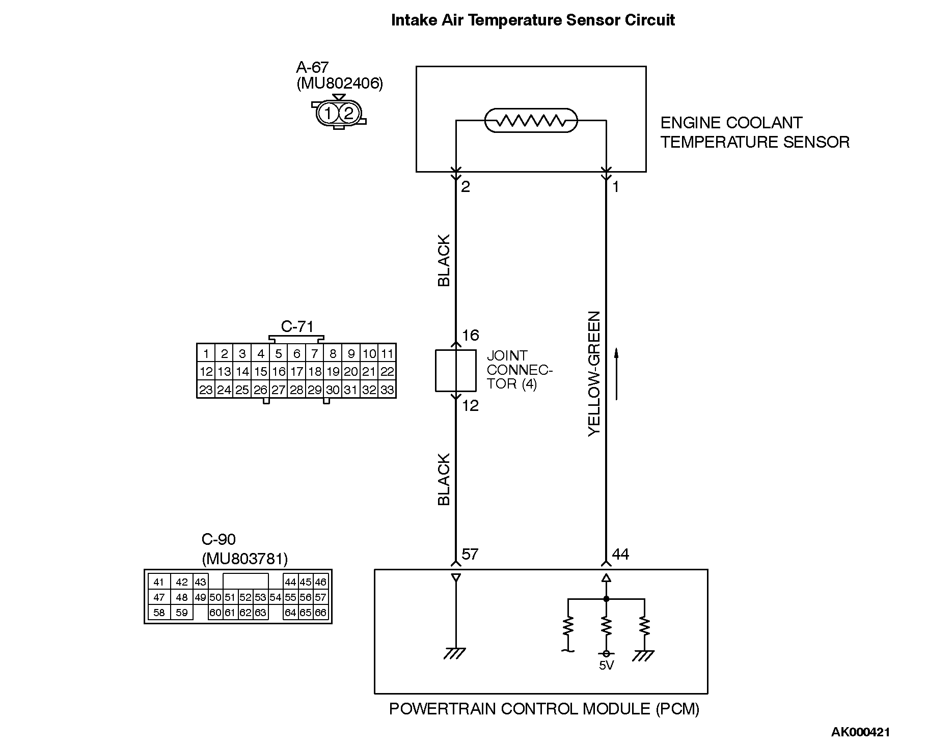 13DTC P0116 Engine Coolant Temperature Circuit Range/Performance Problem
