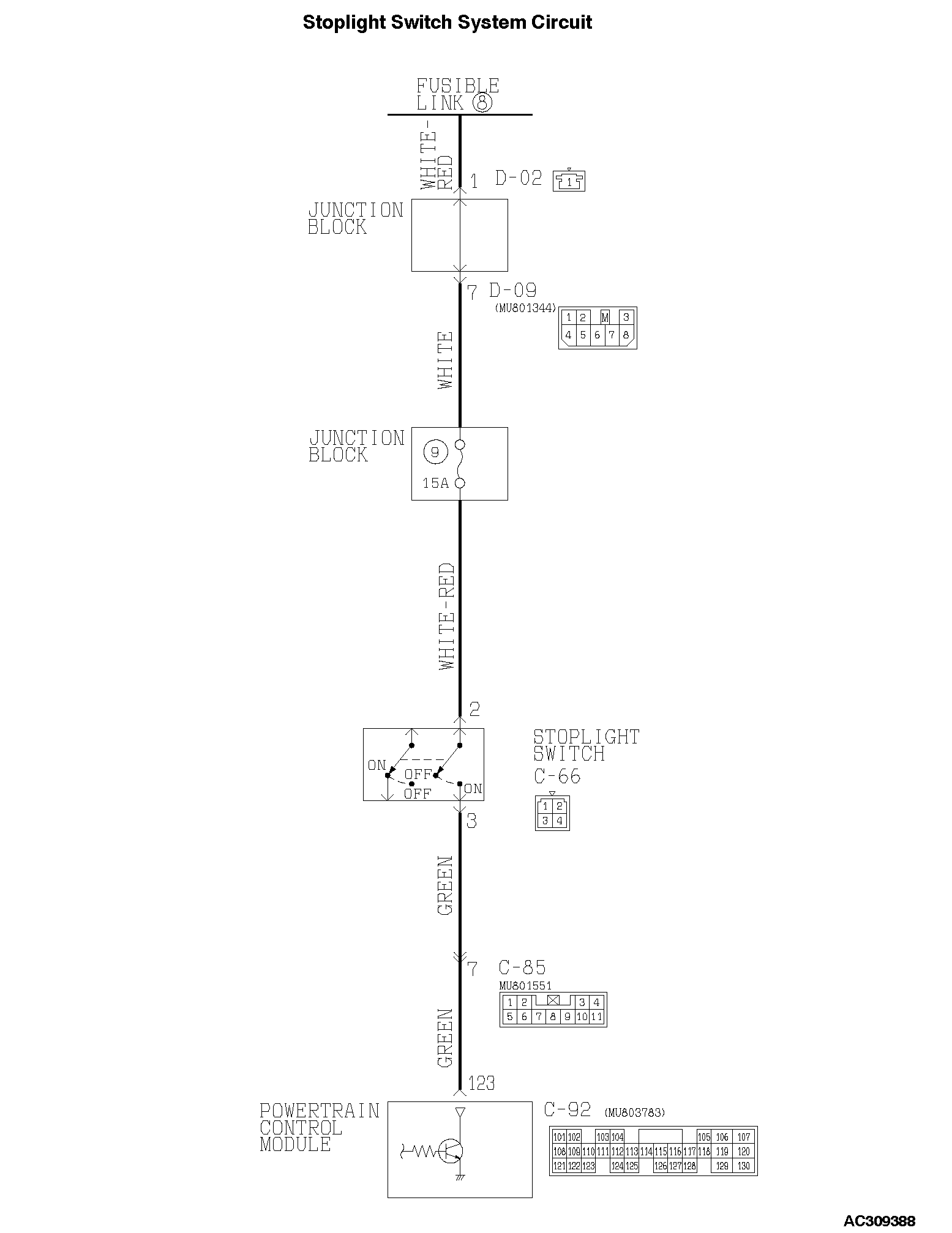 23 Dtc 26 Stoplight Switch System